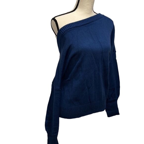 FTF Off-Shoulder Button Detail Sweater - Picture 8 of 12